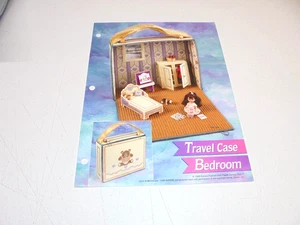 Reisekoffer Schlafzimmer Kunststoff Leinwand Muster für Modepuppen - Bild 1 von 4