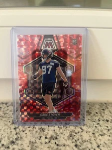 Panini Mosaic 2024 NFL Cade Stover RC Red Camo Prizm #384 - Bild 1 von 2