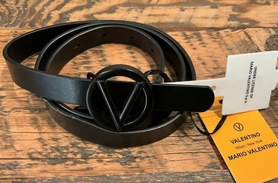 Valentino от Mario Valentino Baby Soave кожаный ремень размер средний новый с ярлыками - Изображение 1 из 4