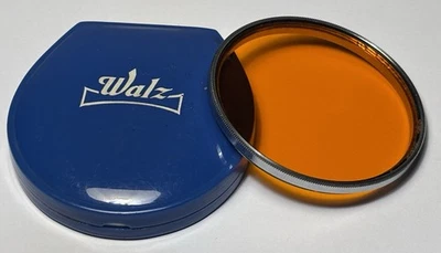 Walz - 49mm YA3 Orange Slim Chrome Filter - Case / vgc - Image 1 of 3