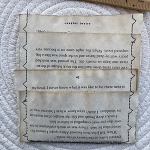 Kaffee gestorben Buchseite genäht Dreifachtasche minimalistisches Journal Handarbeit Tagebuch - Bild 1 von 6