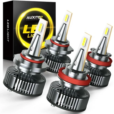 4X LED Bulbs Headlight Conversion Kit 9005 H11 High Low Beam PURE Bright White - Image 1 of 4