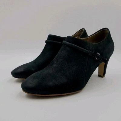 ECCO Nephi Pump Leather Side Zip Ankle Booties Black Women's Size EU 37 US 6 - Image 1 of 4