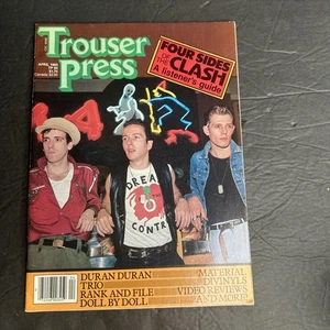 Trouser Press Magazine April 1983 Duran Duran The Clash Trio Swollen Monkeys - Picture 1 of 3