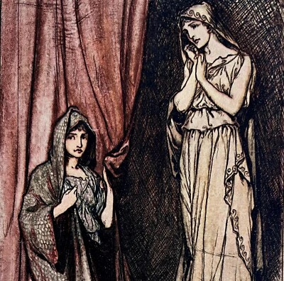 Arthur Rackham 1909 The Winters Tale Art Print Paulina Shakespeare DWDD19 - Image 1 of 2