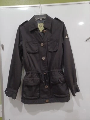 Volcom Wmn's Sm Black Button Dwn Utility/Military Jacket - Image 1 of 4