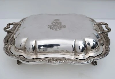 Sheffield - Vassoio da portata, legumiera. Placcato argento - Immagine 1 di 4