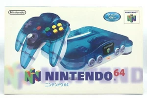 Nintendo 64 console Clear Blue with Box Japan - Picture 1 of 3