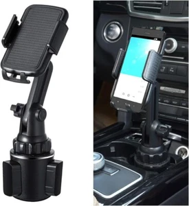 Car Phone Holder Mount 360° Rotation for Cup Adjustable Cell Mobile Accessories - Picture 1 of 9