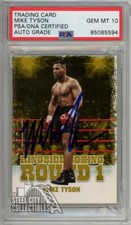 Mike Tyson 2010 Sportkings Ringside Gold Autograph Card #37 PSA/DNA 10