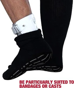 Extra Wide Socks for Swollen Feet-4 Pairs Diabetic Socks for Women Men - Picture 1 of 6