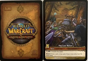 The Last Barov Card WOW World of Warcraft TCG Drums of War #247 - Picture 1 of 3