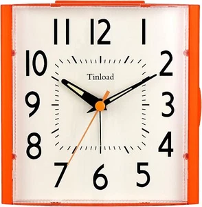 4.7" Vintage Retro Analog Alarm Clock Super Silent Non Ticking Clock with Nig... - Picture 1 of 2