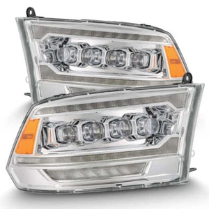 AlphaRex For 2009-2018 Ram MK 2 Style NOVA LED Projector Headlights Lamps Chrome - Picture 1 of 8