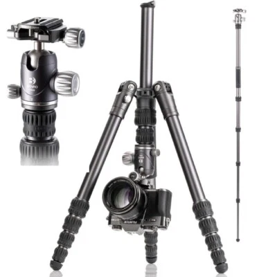 Benro Bat One Series Travel Tripod/Monopod  with VX20 Dual Panoramic Ball Head - Image 1 of 4