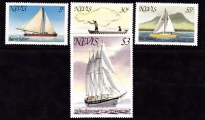 NEVIS #114-117 MNH BOATS; LIGHTER, FISHING, CAONA & WINDJAMMER - Picture 1 of 1