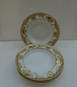 NORITAKE BOWLS FRUIT BASKET DESIGN SET OF 4 ART-DECO - Picture 1 of 7