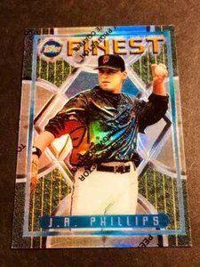 1995 Topps Finest Refractor w/peel J.R. Phillips Giants #93 - Picture 1 of 2