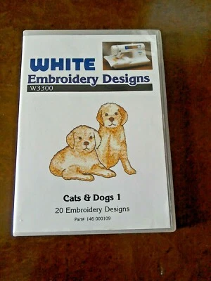 Carte à broder blanche/frère - Photo 1/4