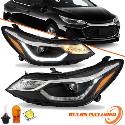 Proyector de faros para Chevy Cruze 2016-2019 con faros LED DRL con bombillas Foto 1 de 4