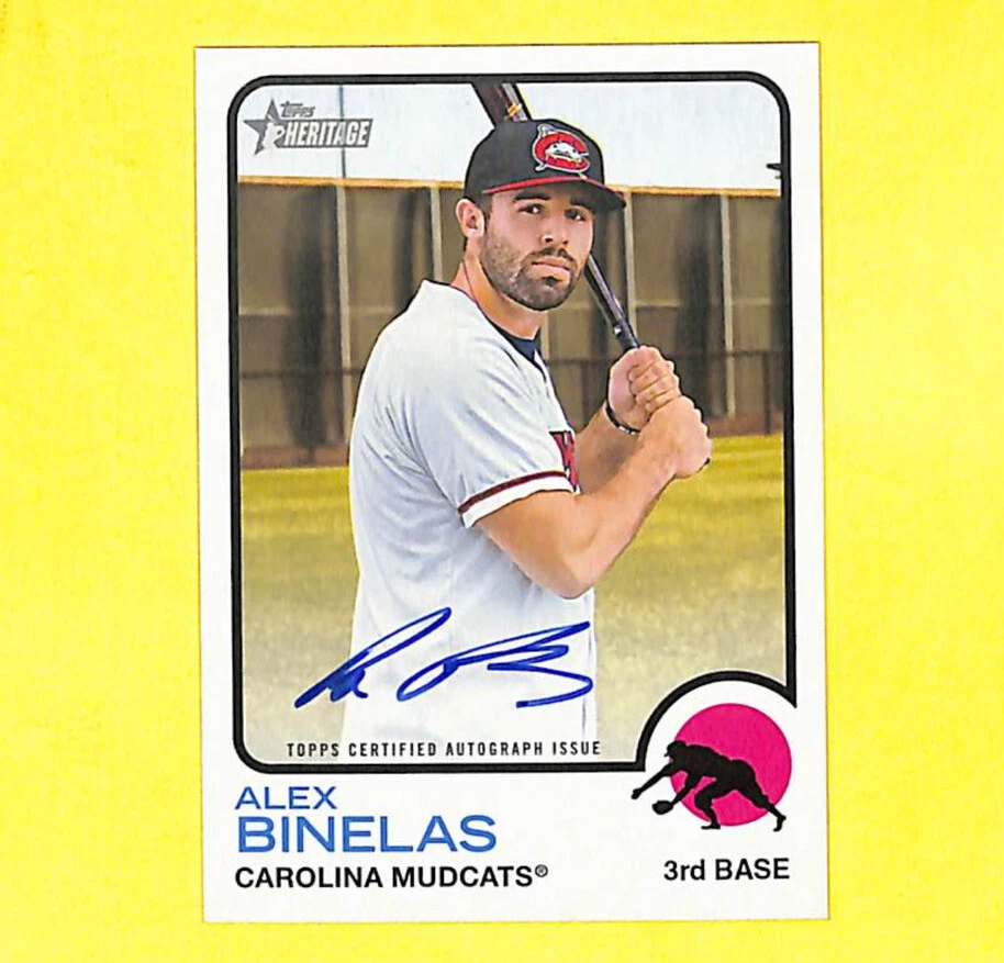 2022 Topps Heritage Minors Alex Binelas Auto Autograph Card Red Sox  - Image 1 of 1