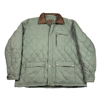 Bob Timberlake Premium Goose Down Heavy Barn Coat Quilted Green Adult 2XL - Image 1 of 4