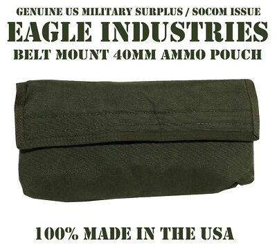 EAGLE INDUSTRIES FOR US MILITARY OLD GEN EAGLE INDUSTRIES ALICE 6 ROUND 40MM GRENADE SHOTGUN POUCH SEALs CAG NOS