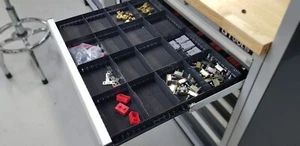 Modern Black Garage Pro Modules Organizer Multiple Drawer Divider Storage -GTDD - Picture 1 of 59