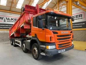 SCANIA P410 8X4 *EURO 6* STEEL TIPPER - 2016 - KX16 ZYD - Picture 1 of 18