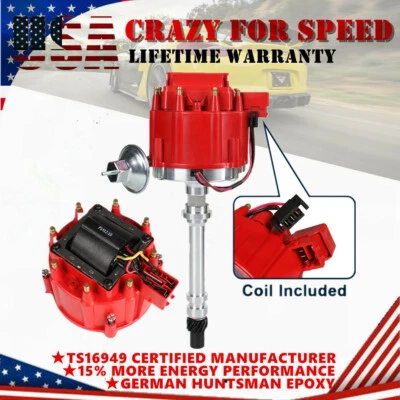 Distribuidor Racing HEI con bobina de 65 k para Chevrolet/GMC G30 C2500 SBC 350 V8 59107C Foto 1 de 4