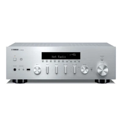 YAMAHA R-N600A SILVER SINTOAMPLIFICATORE DI RETE COLORE ARGENTO NUOVO - Immagine 1 di 3