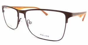 Police Glasses Frame Blackbird Light 4 Matte Brown 54mm Eyeglasses VPL428 090L - Picture 1 of 4