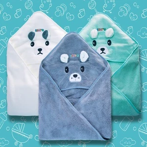 Ioly's Hooded Baby Bath Towels for Newborn Essentials 41" (Extra Large) Set of 3 - Picture 1 of 17