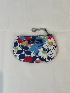 Vera Bradley Clip Zip ID Wallet Coin Purse Floral Bloom Perfect!! Floral - Picture 1 of 3