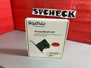 HighPoint TECHNOLOGIES RocketRAID622 SATA 6Gb/s Adapter CIE2.0x1 RAID5 - Picture 1 of 7