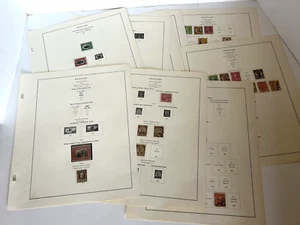 Lot 1920s United States Postage Stamps 11 Album Pages - Picture 1 of 6