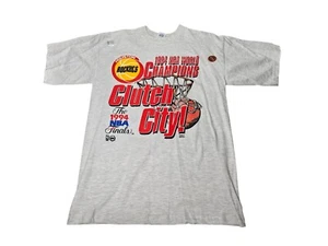 Vintage Logo 7 1994 Houston Rockets NBA Champions Clutch City T-Shirt Mens Large - Picture 1 of 12