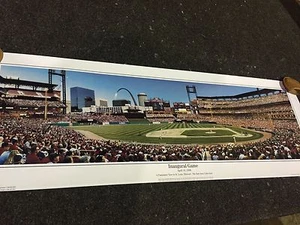 Inaugural Game Panoramic View Rob Arra Collection 12 x 36 St Louis Cardinals - Picture 1 of 2