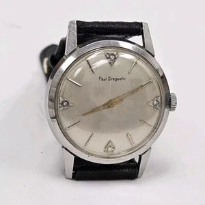 Mens Wrist Watch Diamond Dial Dial Paul Breguette Stainless Steel Mechanical - Picture 1 of 13