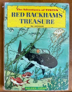 Hergé The Adventures of Tintin Red Rackham's Treasure 1st Golden Press 1959 - Picture 1 of 13