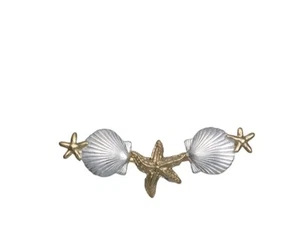Courtney Peterson Seestern, Muschelhalsslide Sterlingsilber vergoldet Anhänger - Bild 1 von 9