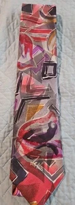 JOHN WEITZ - VINTAGE -  Tie 60 In L Multicolor MADE IN USA  - Picture 1 of 3