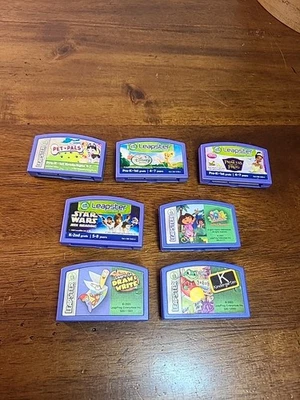 LeapFrog Leapster Game Cartridge Lot Of 7 Mixed Various games Pre-K-2nd - Image 1 of 4