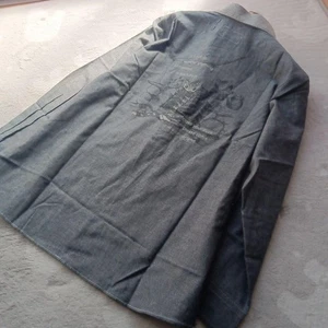 Tagged Cat Wattle Dayan Pattern Shirt Grey. Made In Japan M 2 Size - Picture 1 of 8