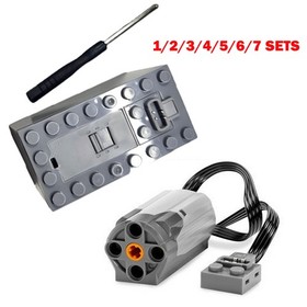 1-7 Sets M-motor & Box Kit For LEGO 8883 Train Power Functions 88000 Battery HOT