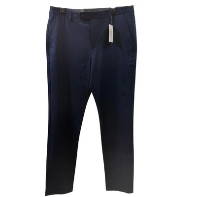 NWT Boston Scott Mens Tech Pants 38/33 Navy Blue Golf Lightweight MSRP $125 - Image 1 of 4