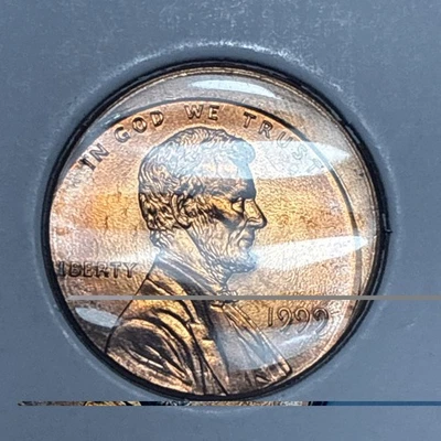 1999 Lincoln Memorial Cent Off Center Strike Error Uncirculated - Image 1 of 2