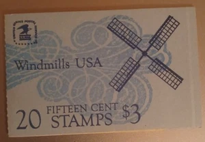 U.S. Scott #BK135, 1980, 15c Windmills, Booklet of 20, Never opened - Picture 1 of 2