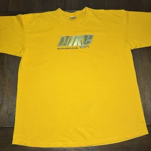 Vintage Nike Athletics 1971 Yellow Graphic T-Shirt Men’s XXL Made in Mexico Y2K - Picture 1 of 5