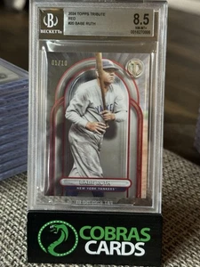 Topps Tribute Babe Ruth Yankees 2025/10 rojo #20 Beckett 8,5 - Imagen 1 de 2